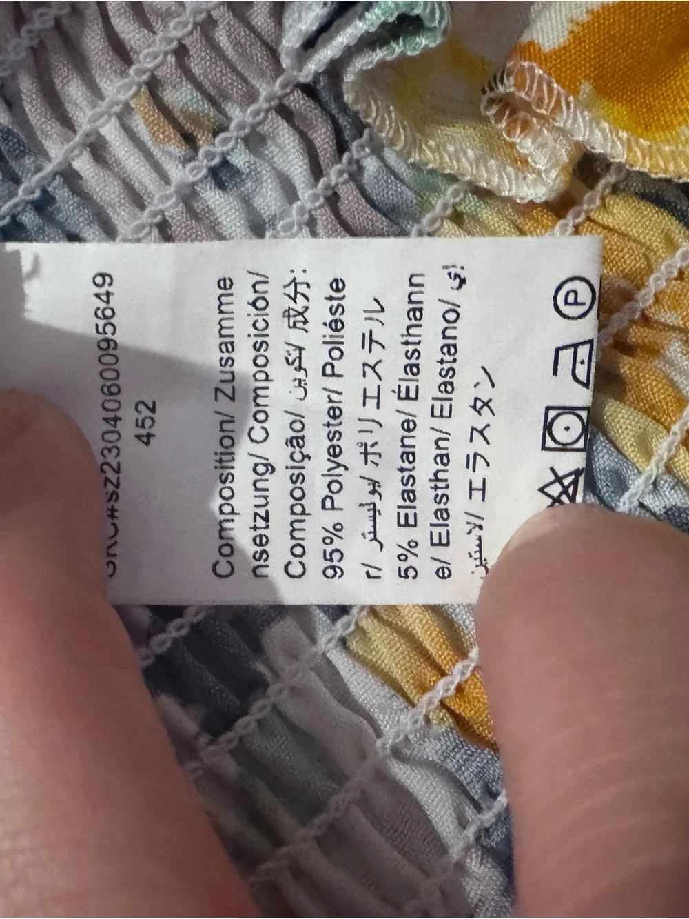Smocked Floral Two-Piece Set in Yellow, Pink, Blue